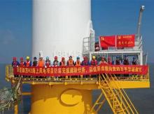 海上風電塔筒寫字鋼樁防腐